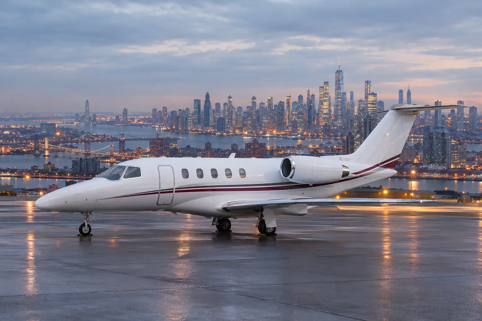 Private jet in New York
