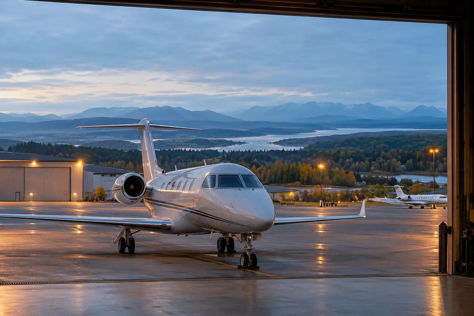 Private jets at Chicago Midway International Airport